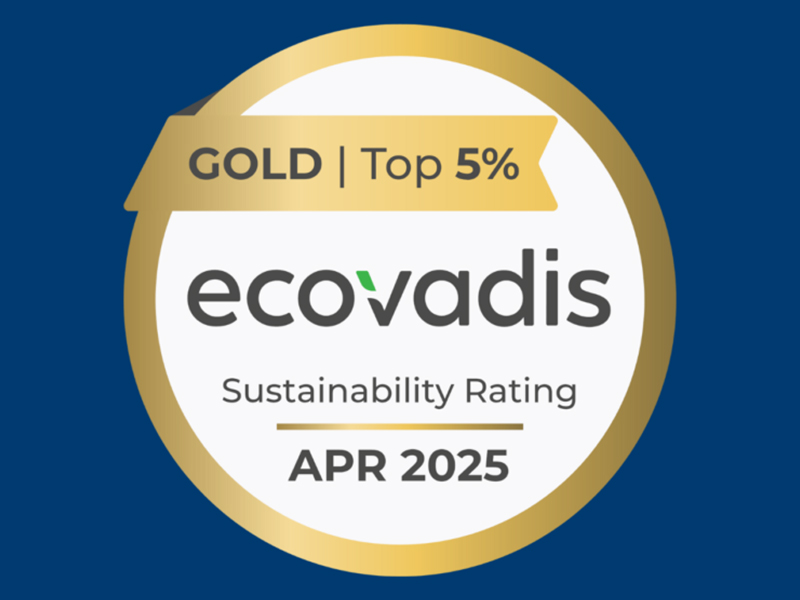 我们再次获得EcoVadis金牌 – 得分更佳